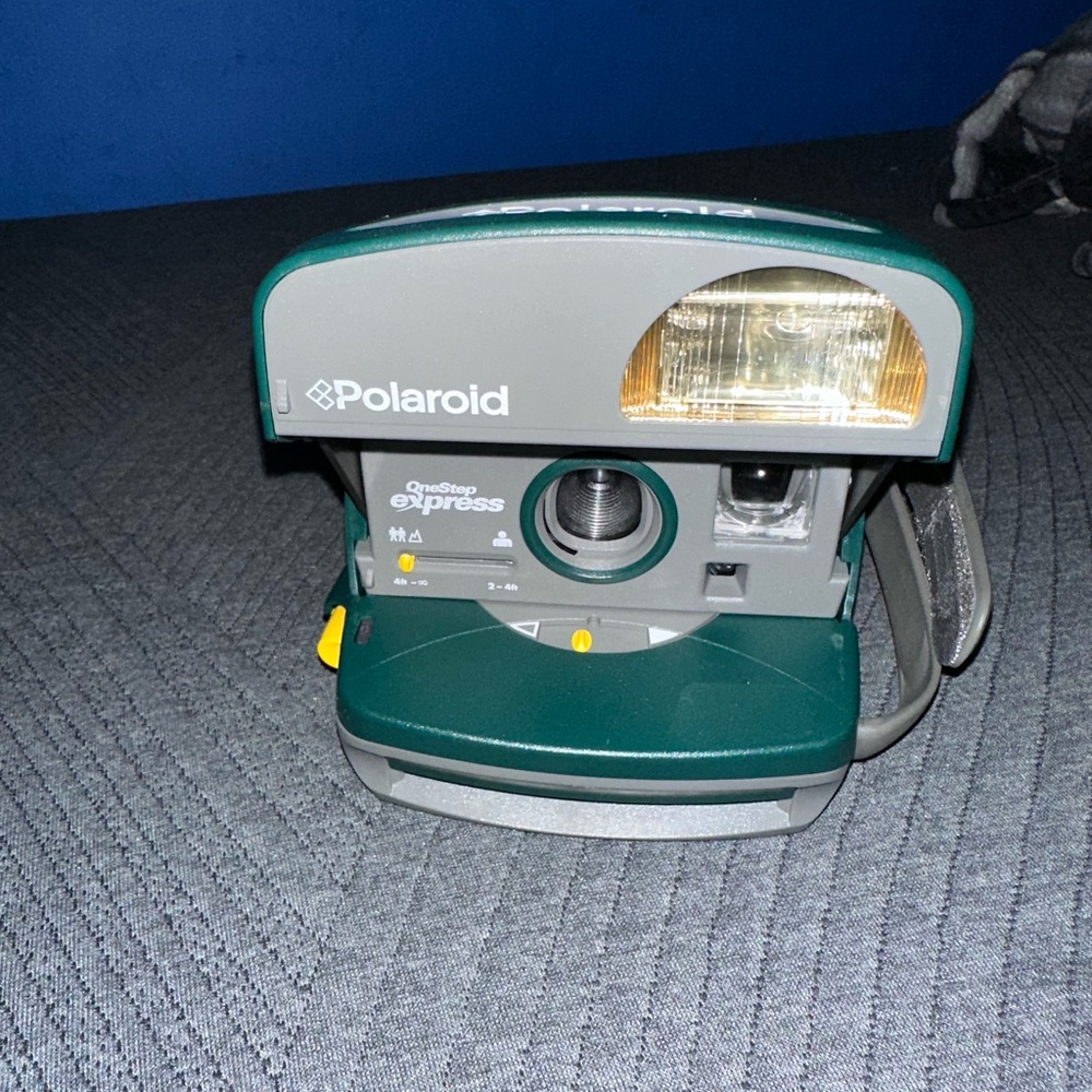 Polaroid Gray and Green Instant Camera